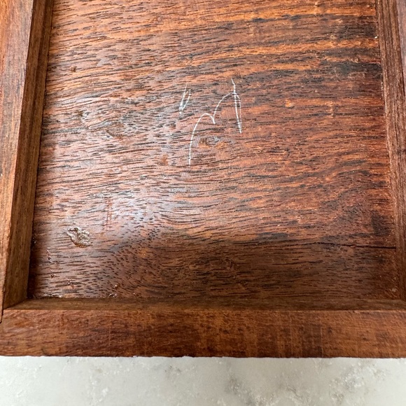 Indian hand-carved wooden jewelry box 4” x 4” trinket box decor - Picture 9 of 11